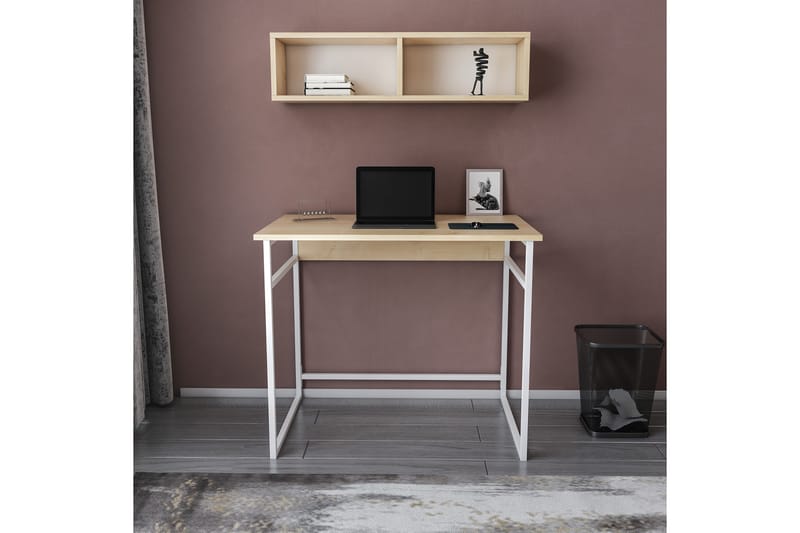 Malem Skrivebord 60x75x90 cm - Hvit - Møbler - Bord - Kontorbord - Skrivebord