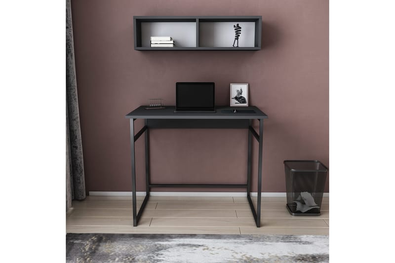 Malem Skrivebord 60x75x90 cm - Svart/Antrasitt - Møbler - Bord - Kontorbord - Skrivebord