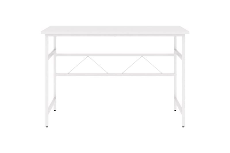 PC-bord hvit 105x55x72 cm MDF og metall - Hvit - Møbler - Bord - Kontorbord - Skrivebord