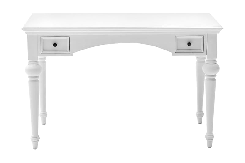 Provence Skrivebord 120 cm med Oppbevaring 2 Skuffer - Mahogny/Hvit - Møbler - Bord - Kontorbord - Skrivebord