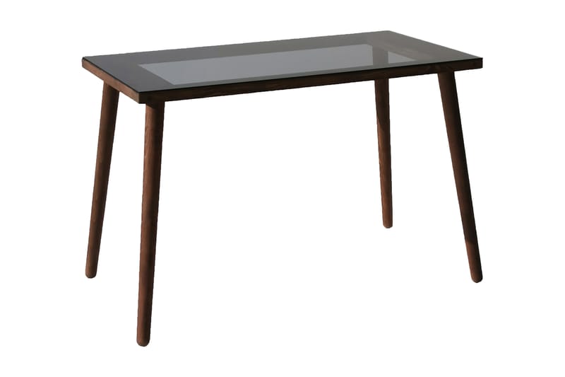 Sabani Skrivebord 110 cm - Glass/Valnøttbrun - Møbler - Bord - Kontorbord - Skrivebord