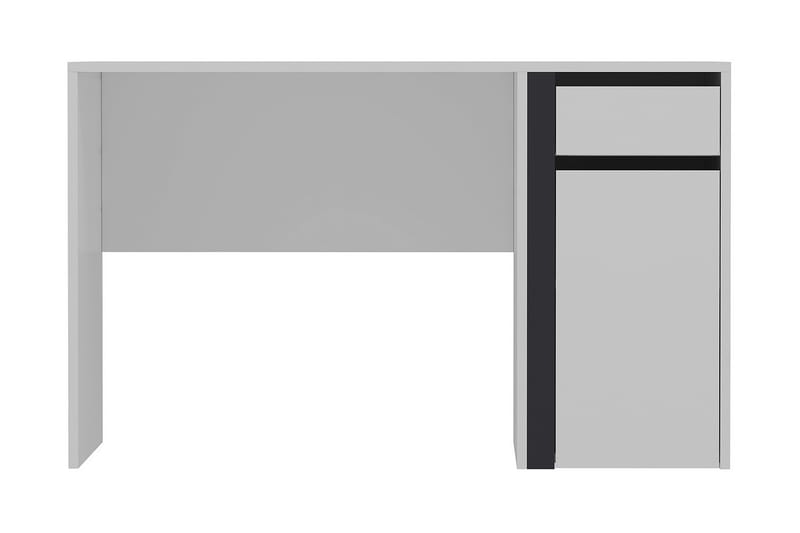 Shae Skrivebord 120 cm med Oppbevaringsskuff + Skap Hvit/Sva - Homemania - Møbler - Bord - Kontorbord - Skrivebord
