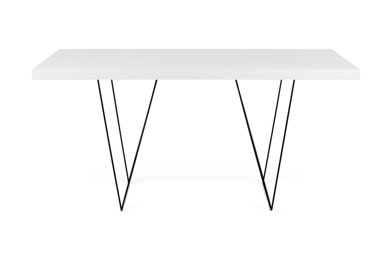 Sharilyn Skrivebord 160 cm - Hvit/Svart - Møbler - Bord - Kontorbord - Skrivebord