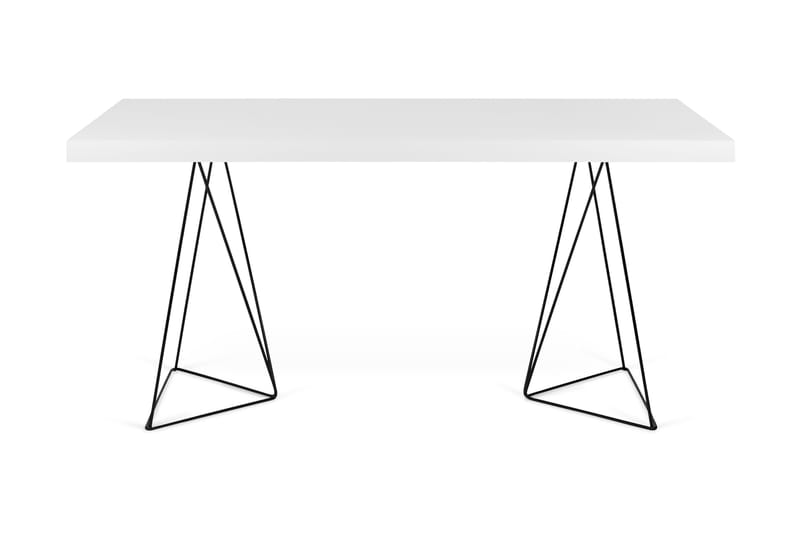 Sharilyn Skrivebord 160 cm - Hvit/Svart - Møbler - Bord - Kontorbord - Skrivebord