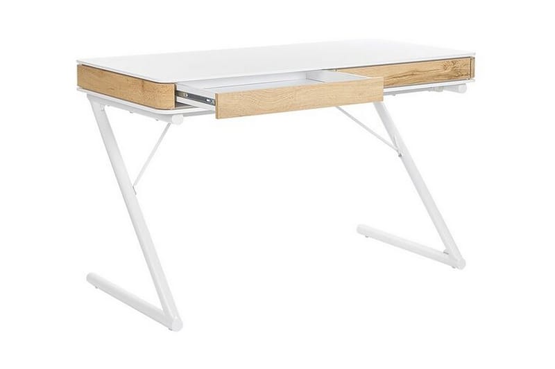 Skrivebord 120 x 60 cm Hvit FONTANA - Hvit - Møbler - Bord - Kontorbord - Skrivebord