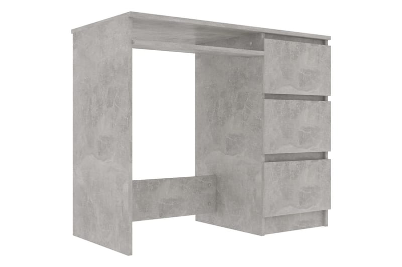 Skrivebord betonggrå 90x45x76 cm sponplate - Grå - Møbler - Bord - Kontorbord - Skrivebord