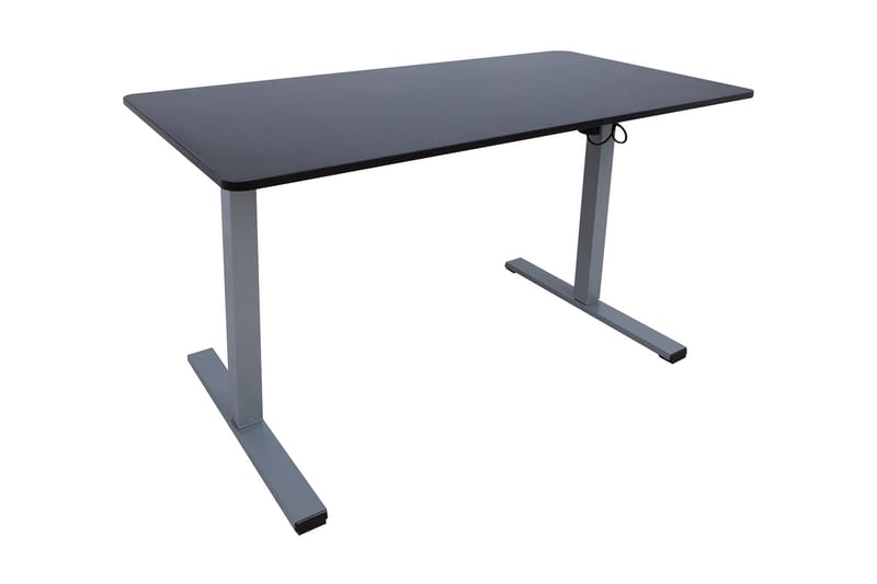 Skrivebord Ergo Optimal med motor 120x60 cm Svart/Grå - Møbler - Bord - Kontorbord - Skrivebord