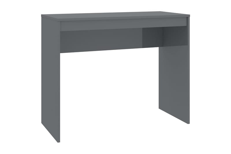 Skrivebord høyglans grå 90x40x72 cm sponplate - Oppbevaring - Oppbevaringsmøbler - Sideboard & skjenker