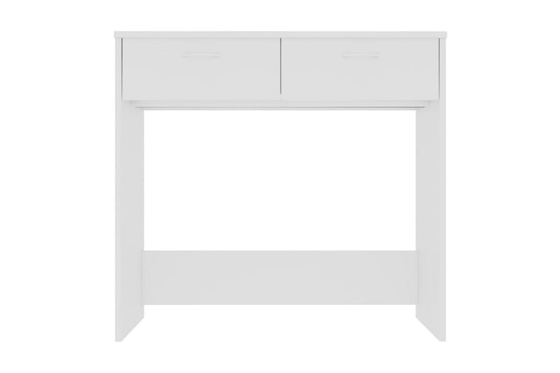 Skrivebord hvit 80x40x75 cm sponplate - Hvit - Møbler - Bord - Kontorbord - Skrivebord