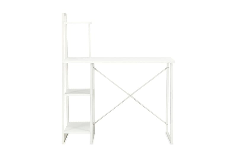 Skrivebord med hylleenhet hvit 102x50x117 cm - Hvit - Møbler - Bord - Avlastningsbord - Konsollbord