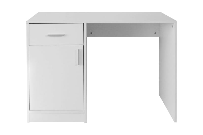 Skrivebord med Skuff og Skap Hvit 100x40x73 cm - Møbler - Bord - Kontorbord - Skrivebord