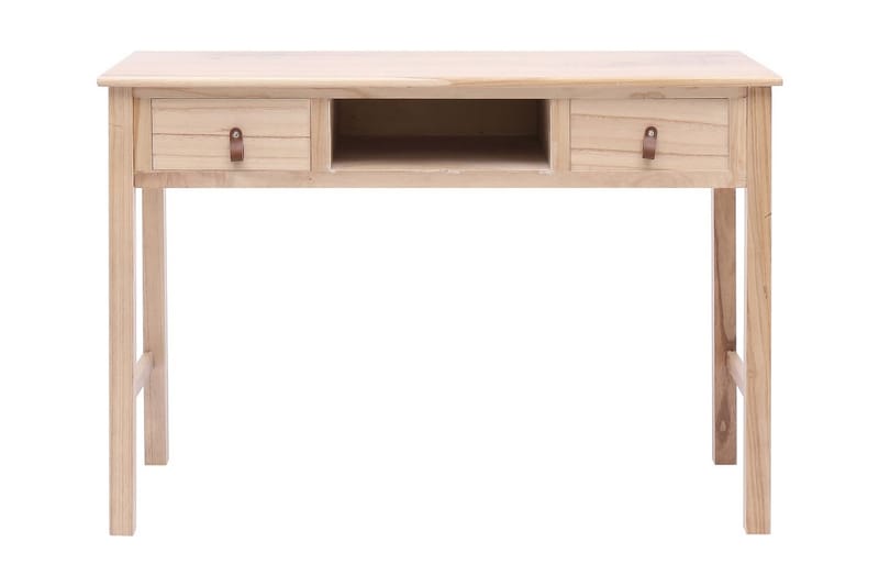 Skrivebord naturell 110x45x76 cm tre - Brun - Møbler - Bord - Kontorbord - Skrivebord