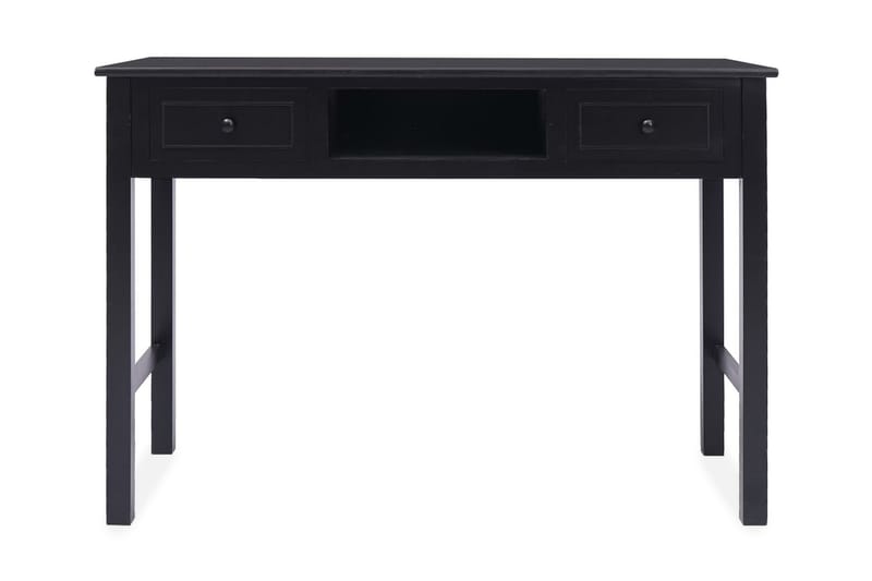 Skrivebord svart 110x45x76 cm tre - Svart - Oppbevaring - Hyller - Bokhylle