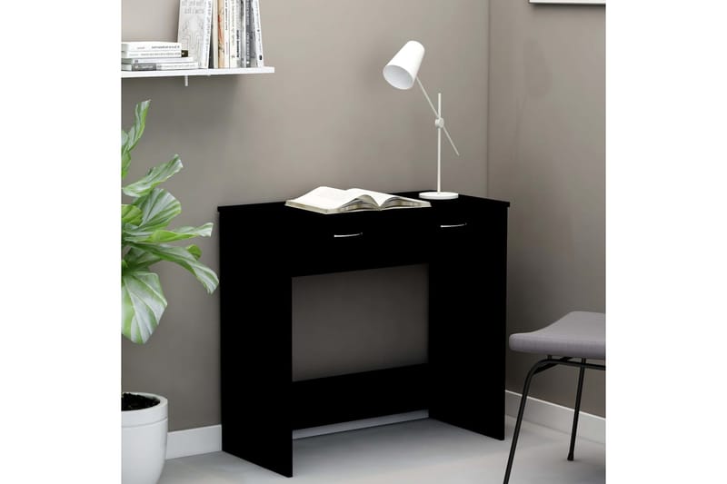 Skrivebord svart 80x40x75 cm sponplate - Svart - Møbler - Bord - Kontorbord - Skrivebord
