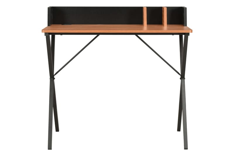 Skrivebord svart og brun 80x50x84 cm - Møbler - Bord - Kontorbord - Skrivebord