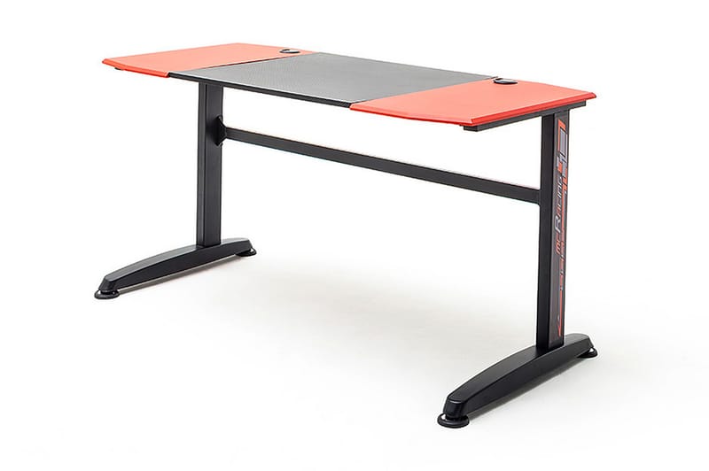 Tracis Gaming Skrivebord 140 cm - Rød/Svart/Metall - Møbler - Bord - Spillebord - Bordtennisbord