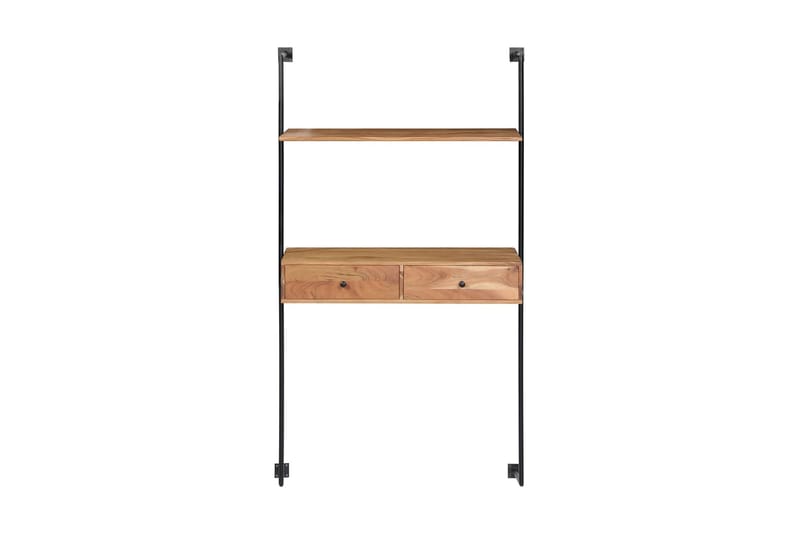 Vegghengt skrivebord 90x40x170 cm heltre akasie - Møbler - Bord - Kontorbord - Skrivebord