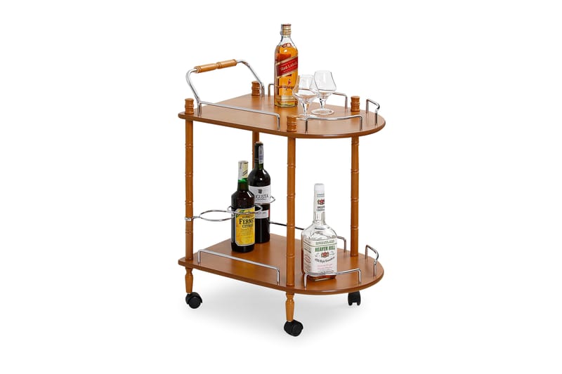 Bar Drinkvogn - Brun - Møbler - Bord - Konsollbord & avlastningsbord - Brettbord og småbord