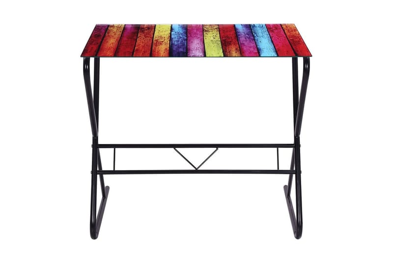 Glass skrivebord med regnbue design - Møbler - Bord - Skrivebord