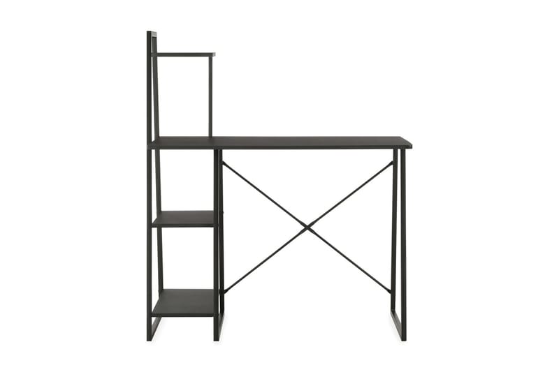 Skrivebord med hylleenhet svart 102x50x117 cm - Svart - Møbler - Bord - Skrivebord