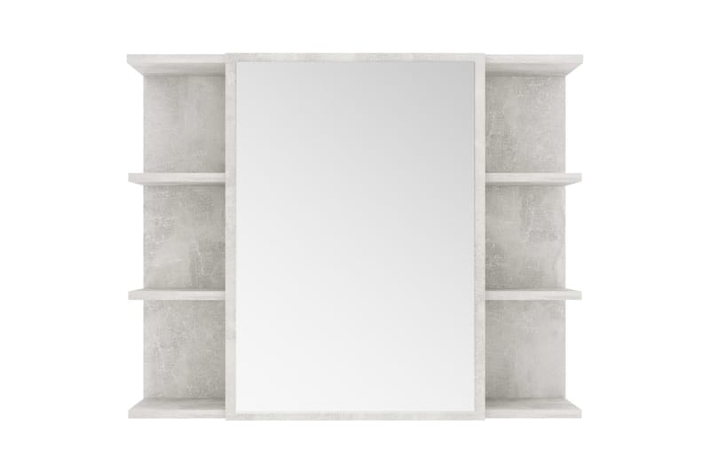 Speilskap til baderom betonggrå 80x20,5x64 cm sponplate - Grå - Møbler - Bord - Sminkebord & toalettbord