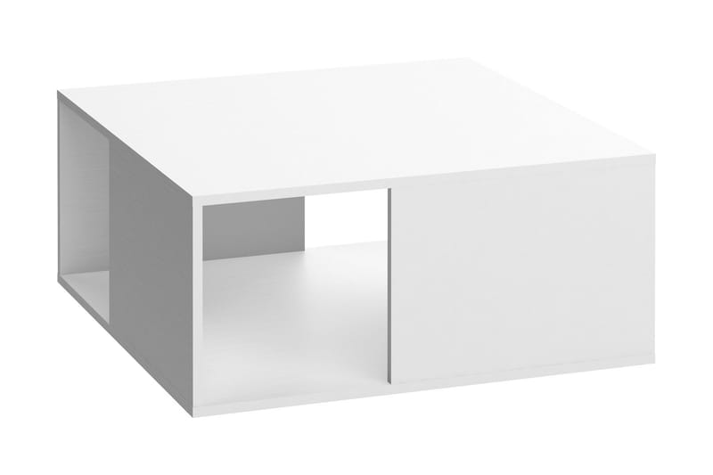 4You Sofabord 80 cm med Oppbevaringshylle Hvit - VOX - Møbler - Bord - Sofabord