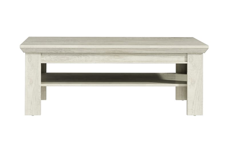 Casique Sofabord 120 cm med Oppbevairngshylle - Hvit - Møbler - Bord - Sofabord