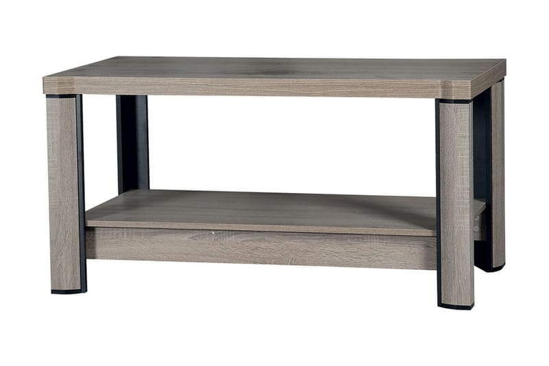 Chezum Sofabord 120 cm med Oppbevairngshylle - Tryffel/Beige/Grå - Møbler - Bord - Konsollbord & avlastningsbord - Brettbord og småbord