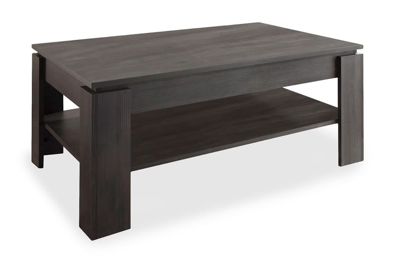 Conor Sofabord 110 cm med Oppbevaringshylle - Askgrå - Møbler - Bord - Spisebord & kjøkkenbord