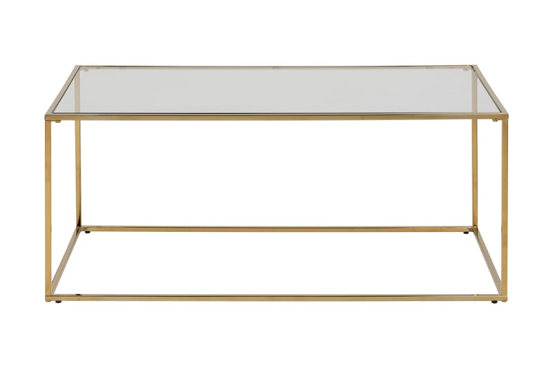 Crawleys Forlengingsbart Sofabord 100 cm - Glass/Gull - Møbler - Bord - Spisegrupper