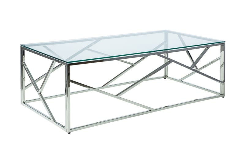 Escadan Sofabord 120 cm - Glass/Sølv - Møbler - Bord - Sofabord