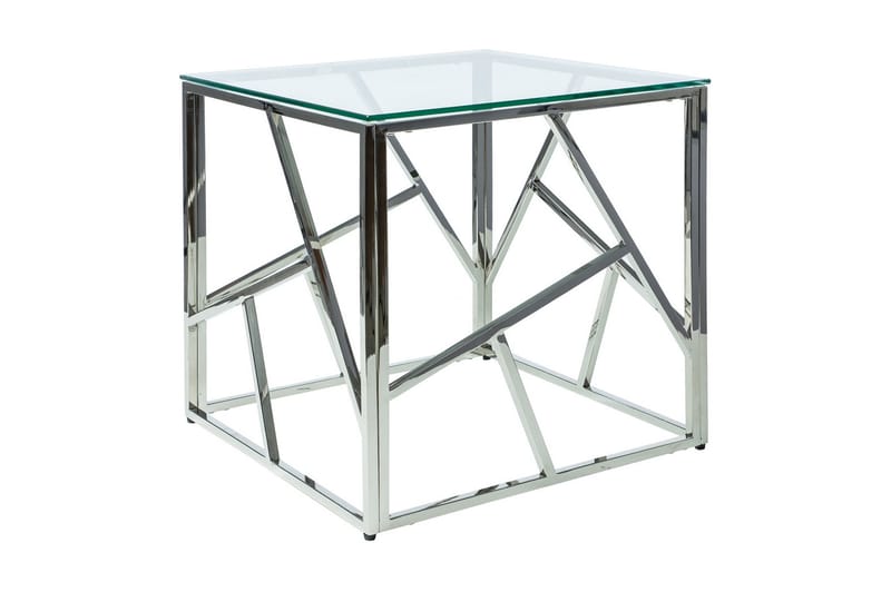 Escadan Sofabord 55 cm - Glass/Silver - Møbler - Bord - Sofabord
