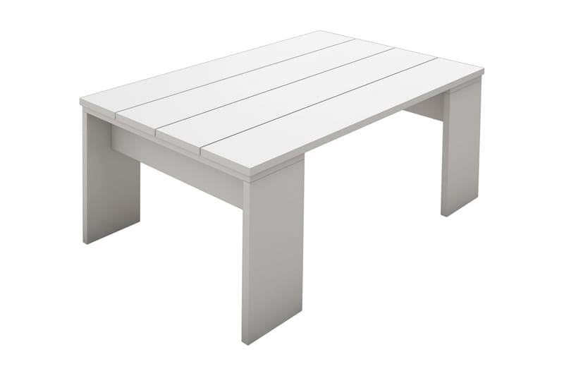 Gersby Sofabord 90 cm - Hvit - Møbler - Bord - Sofabord