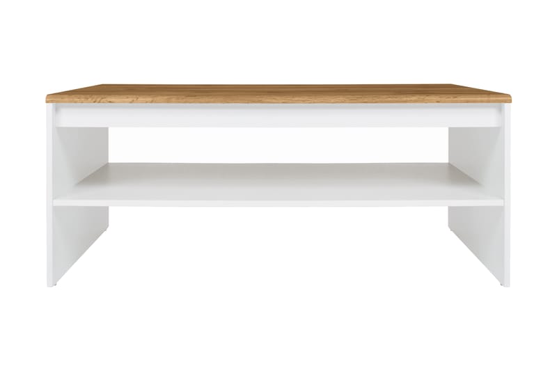 Holten Sofabord 110 cm med Oppbevairngshylle - Natur/Hvit - Oppbevaring - Oppbevaring til småting - Oppbevaringsbokser - Kasser