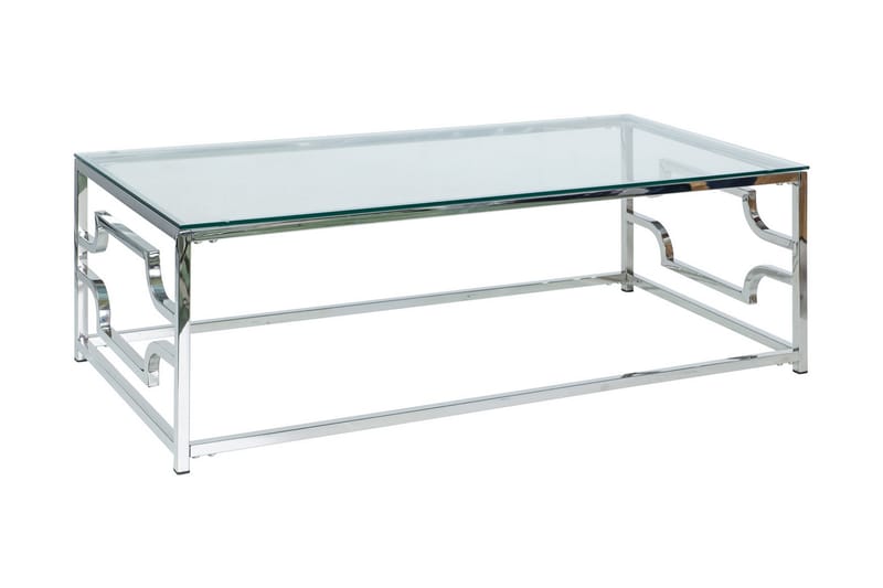 Humedal Sofabord 120 cm - Glass/Sølv - Møbler - Bord - Sofabord