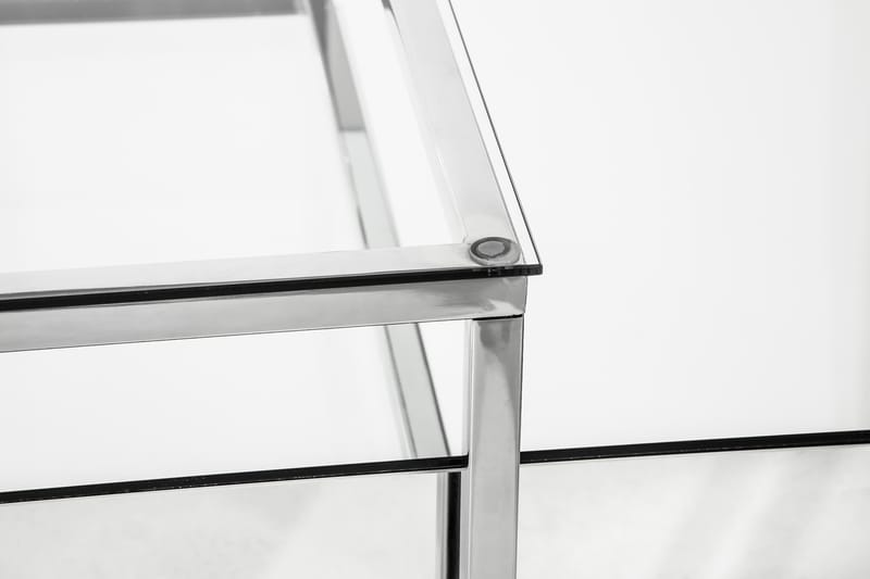 Kerkis Sofabord 70 cm - Spegel/Glass/Hvit - Møbler - Bord - Sofabord