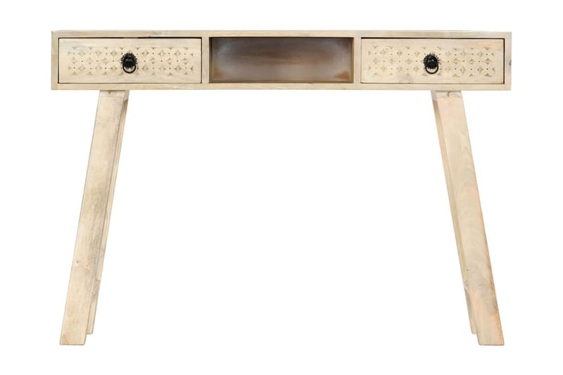 Konsollbord 110x35x76 cm heltre mango - Hvit - Oppbevaring - Oppbevaringsmøbler - Sideboard & skjenker