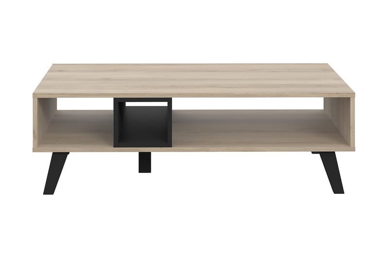 Lipovac Sofabord 110 cm med Oppbevaringshylle - Brun/Svart - Møbler - Bord - Spisebord & kjøkkenbord