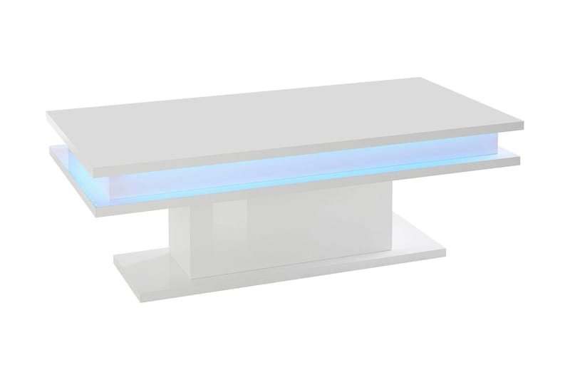 Littlebig Sofabord 100 cm med LED-Belysning - Hvit Høyglans - Møbler - Sofaer - Sovesofaer