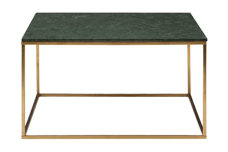Marmor Sofabord 90 Grønn / messing - Møbler - Bord - Sofabord