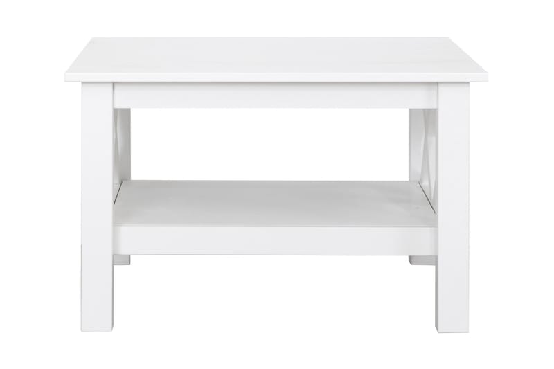 Milla Sofabord 80 cm med Oppbevairngshylle - Hvit - Møbler - Medie- & TV-møbler - TV-benk & mediabenk
