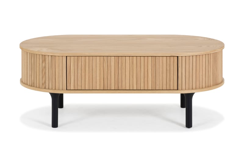 Noira Sofabord 118 cm Ovalt med Oppbevaringsskuff - Møbler - Bord - Konsollbord & avlastningsbord - Lampebord &