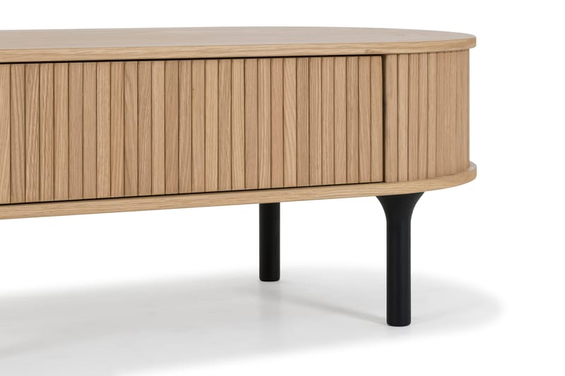 Noira Sofabord 118 cm Ovalt med Oppbevaringsskuff - Møbler - Bord - Sofabord
