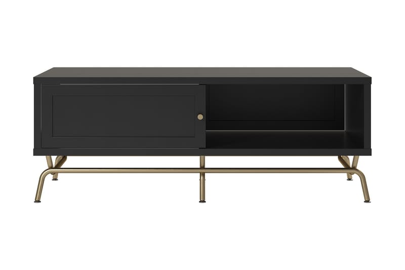 Nova Sofabord 122 cm med Oppbevaring Svart - CosmoLiving - Møbler - Senger - Sengeramme & sengestamme