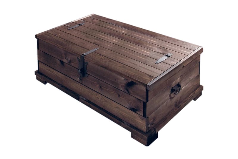 Pastora Sofabord 111 cm Kistbord med Oppbevaring - Svart - Møbler - Bord - Sofabord