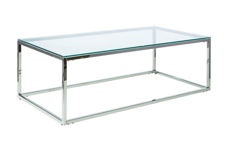 Ponmar Sofabord 120 cm - Glass/Sølv - Møbler - Bord - Sofabord
