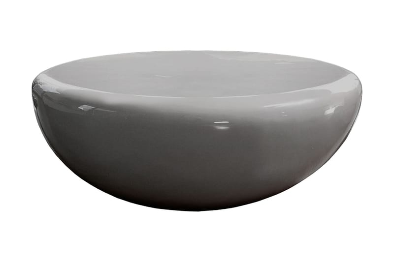 Popadak Sofabord 100 cm Rundt - Glassfiber/Grå - Møbler - Bord - Sofabord