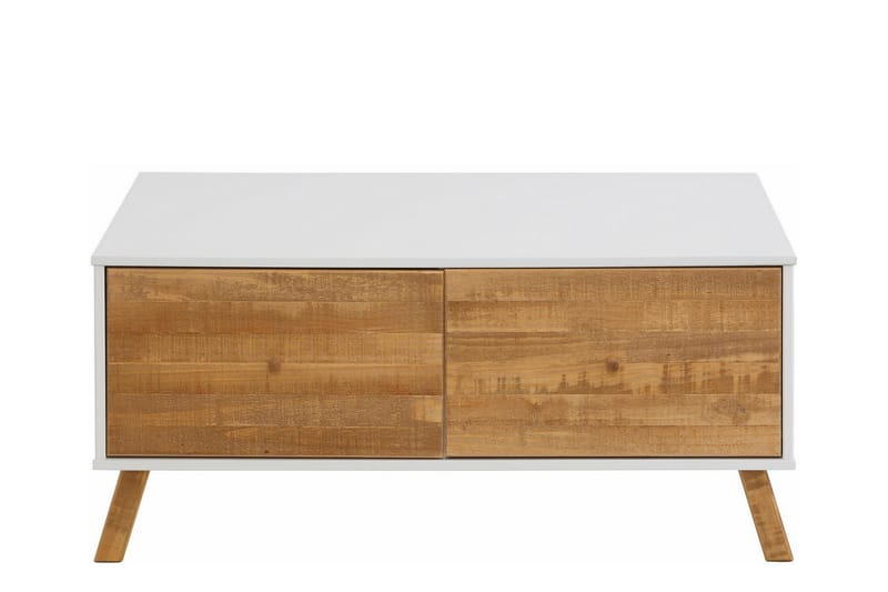 Ronith Sofabord 100 cm - Hvit/Natur - Møbler - Bord - Sofabord
