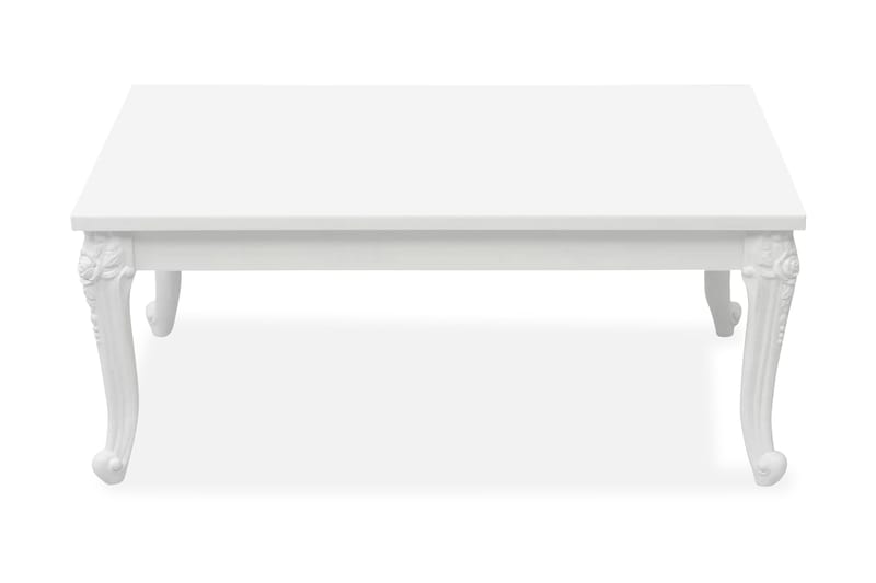 Salongbord 100x60x42 cm høyglans hvit - Hvit Høyglans - Møbler - Bord - Sminkebord & toalettbord
