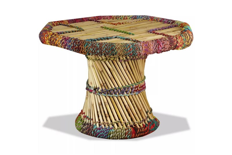 Salongbord bambus med Chindidetaljer flerfarget - Multi - Møbler - Bord - Sofabord